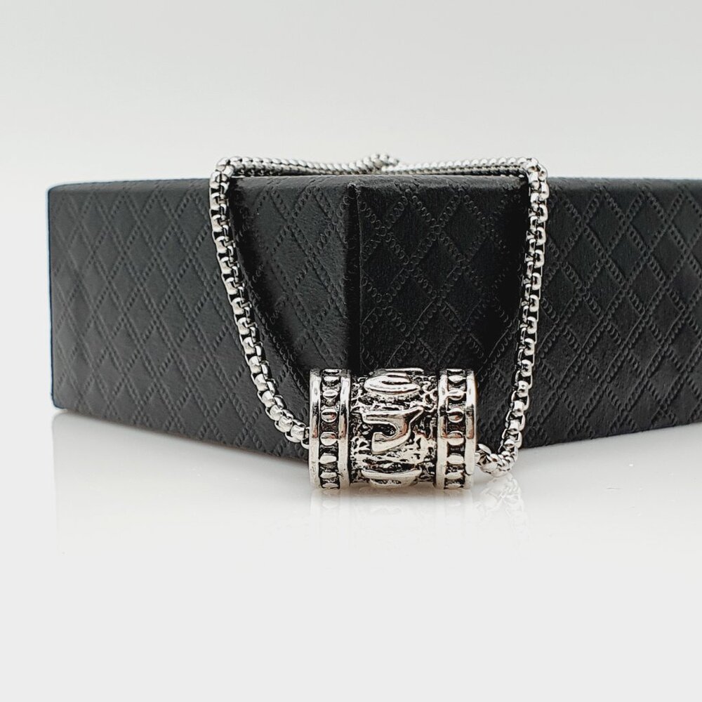 ❤️Six-character mantra rotatable beads necklace, N90201P111 - Picture 7 of 9